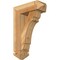 Ekena Millwork Olympic Arts and Crafts Rough Sawn Bracket w/ Offset Brace, Western Red Cedar, 6"W x 16"D x 24"H BKT0604X16X24OLY03RWR - alternate 1